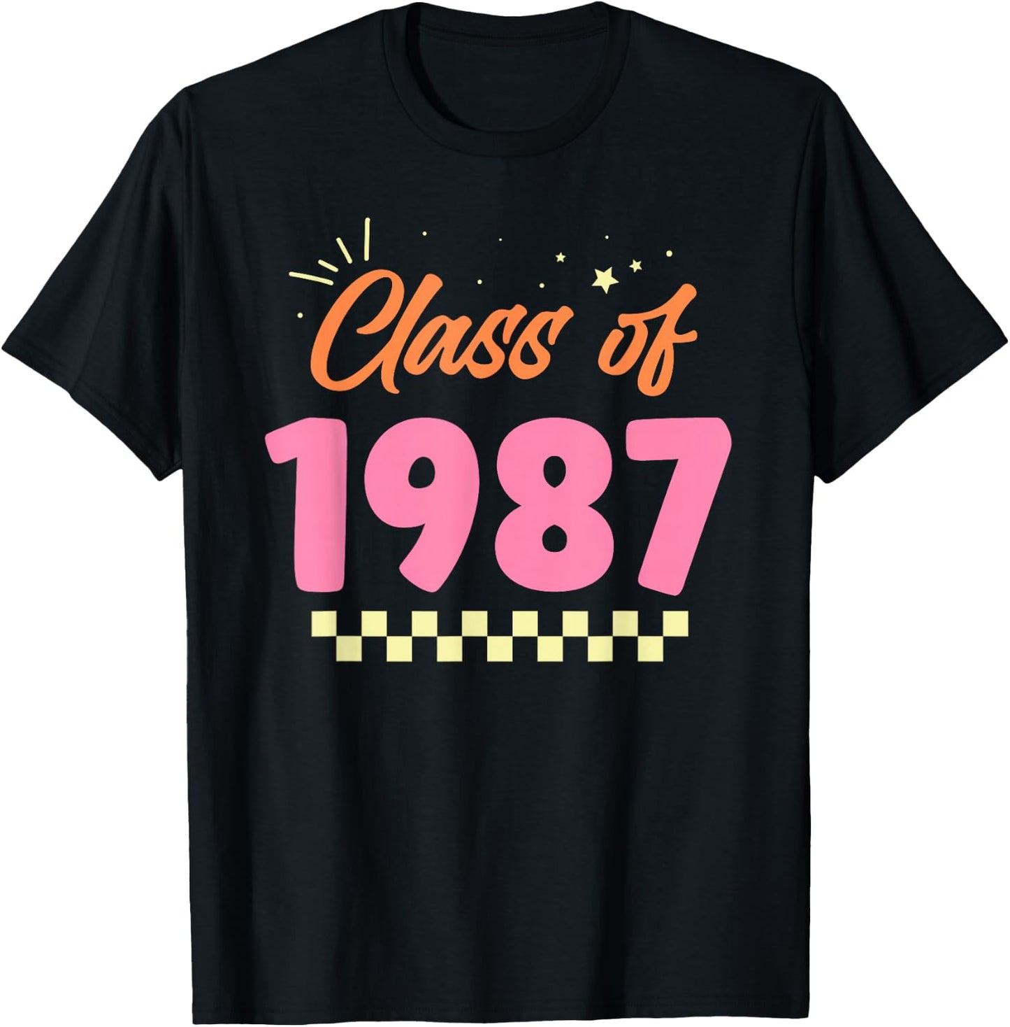 Class Of 1987 School Graduation Meetup Reunion T-Shirt - T-Shirt | Black