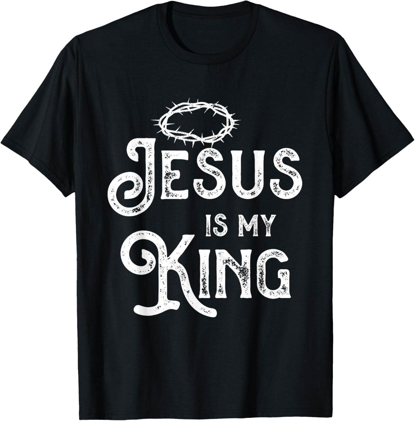 Jesus Christ King Religion God Christianity Gift T-Shirt - T-Shirt | Black
