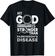 My God Is Stronger Than Parkinson'S Disease Awareness Ribbon T-Shirt - T-Shirt | Black