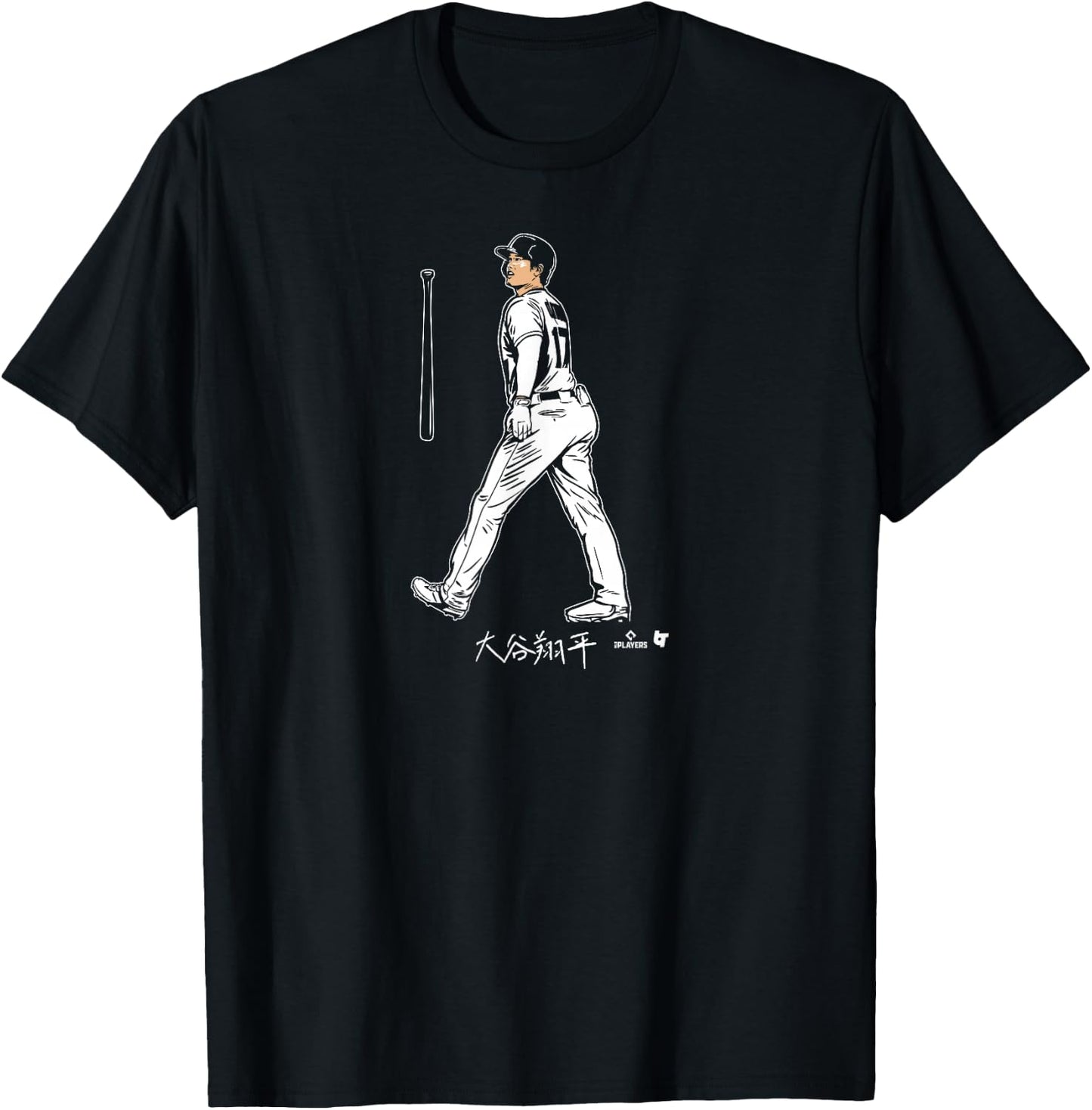 Shohei Ohtani - Bat Flip - Los Angeles Baseball T-Shirt - T-Shirt | Black