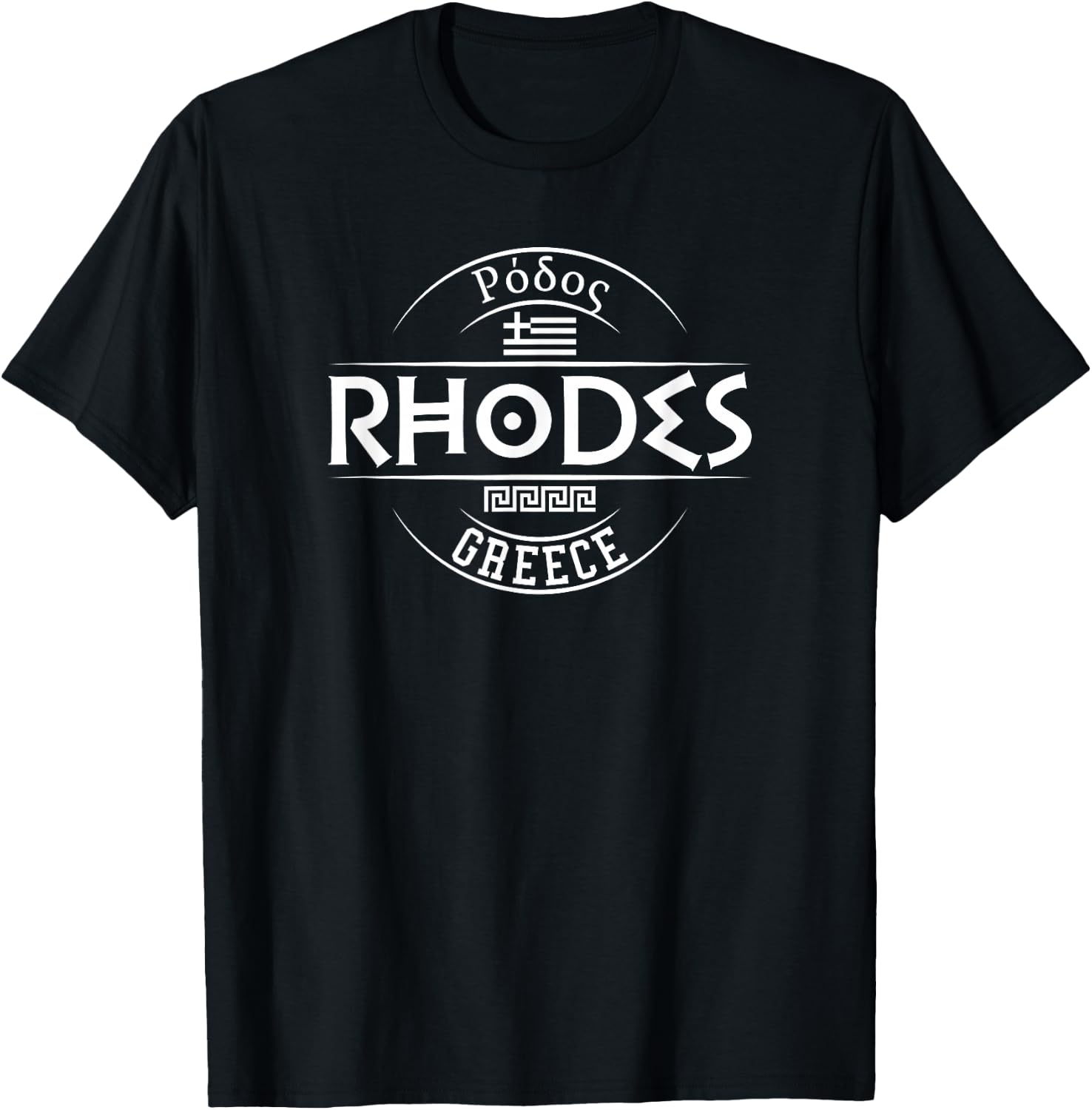 Rhodes Greece T-Shirt - T-Shirt | Black