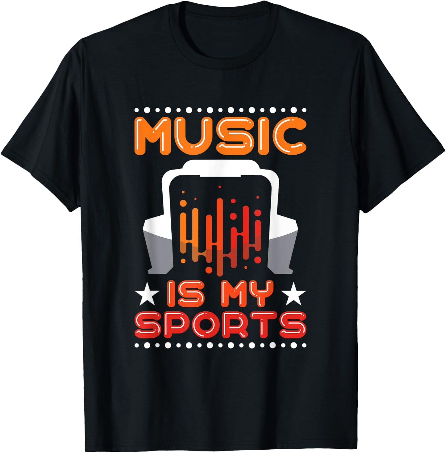 Music Is My Sports Musician Producer Artist Composer Gift T-Shirt - T-Shirt | Black