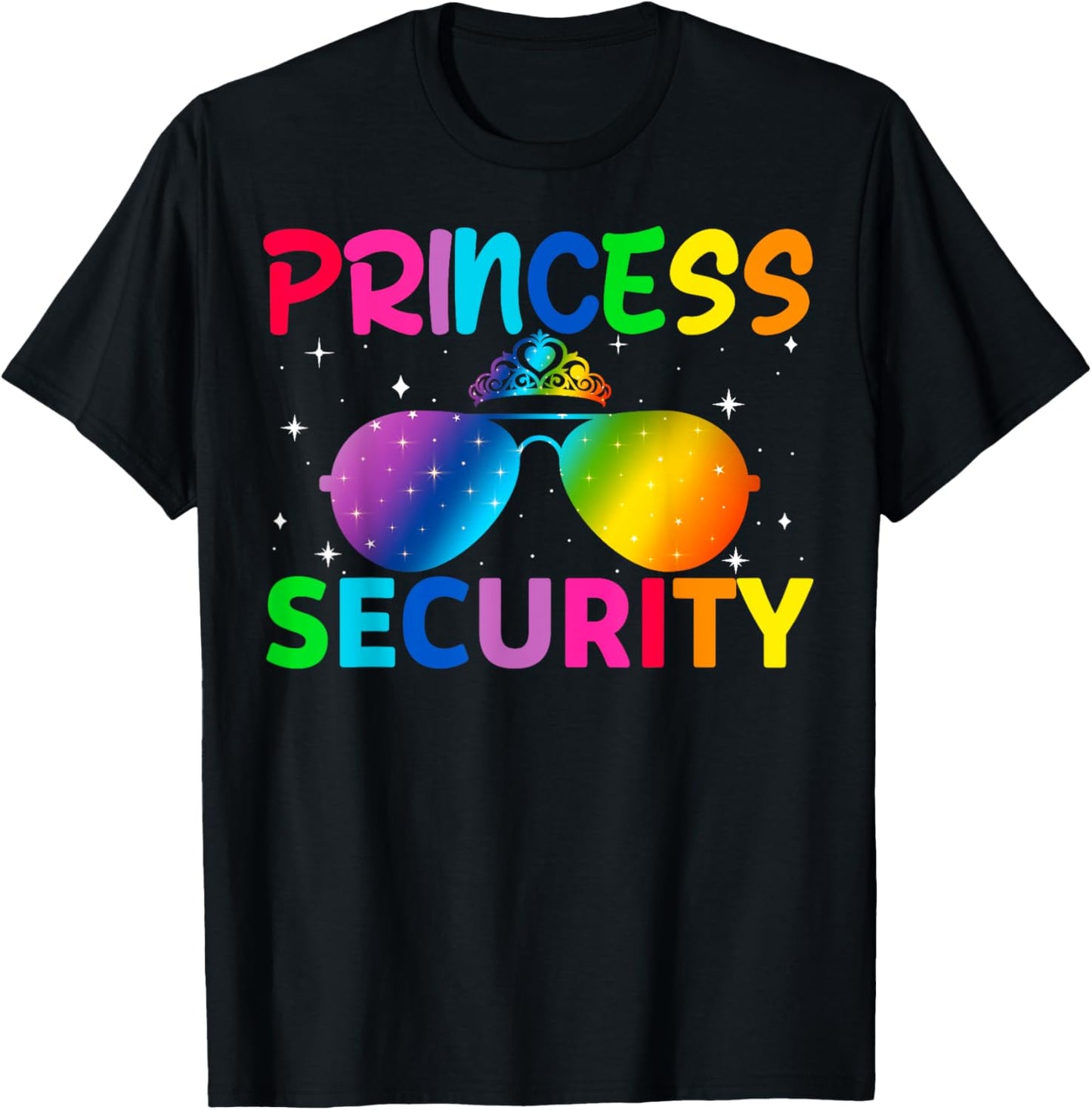 Princess Security Birthday Halloween Party Funny Men Women T-Shirt - T-Shirt | Black