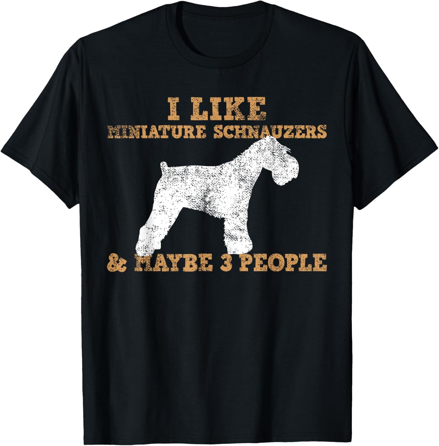 Miniature Schnauzer T-Shirt - T-Shirt | Black