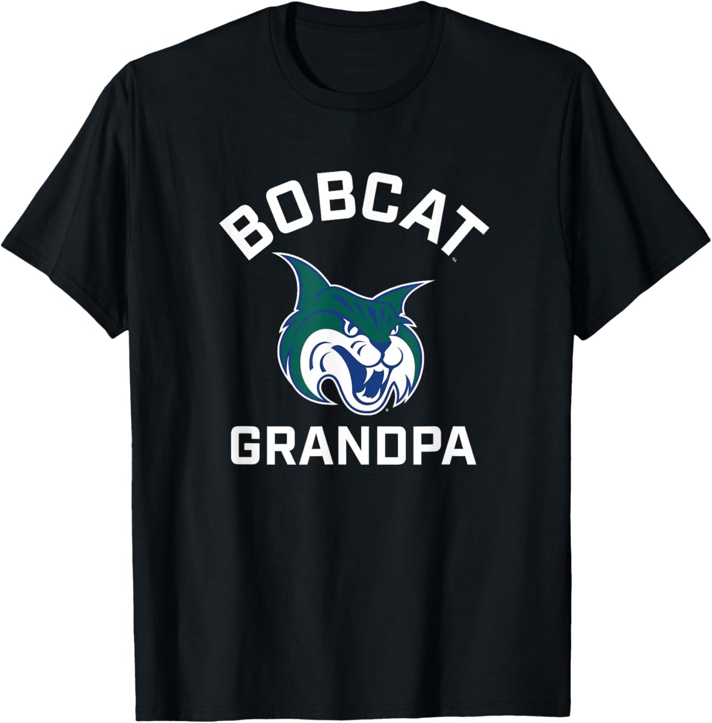 Georgia College GCSU Bobcats Arched Grandpa T-Shirt - T-Shirt | Black