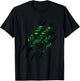 Predator Green Tiger Claw Mark T-Shirt - T-Shirt | Black