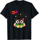 Cute Tropical Hawaiian Owl Luau Gifts T-Shirt - T-Shirt | Black