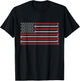 American Flag Wrenches Patriotic Car Lover Mechanic Carguy T-Shirt - T-Shirt | Black