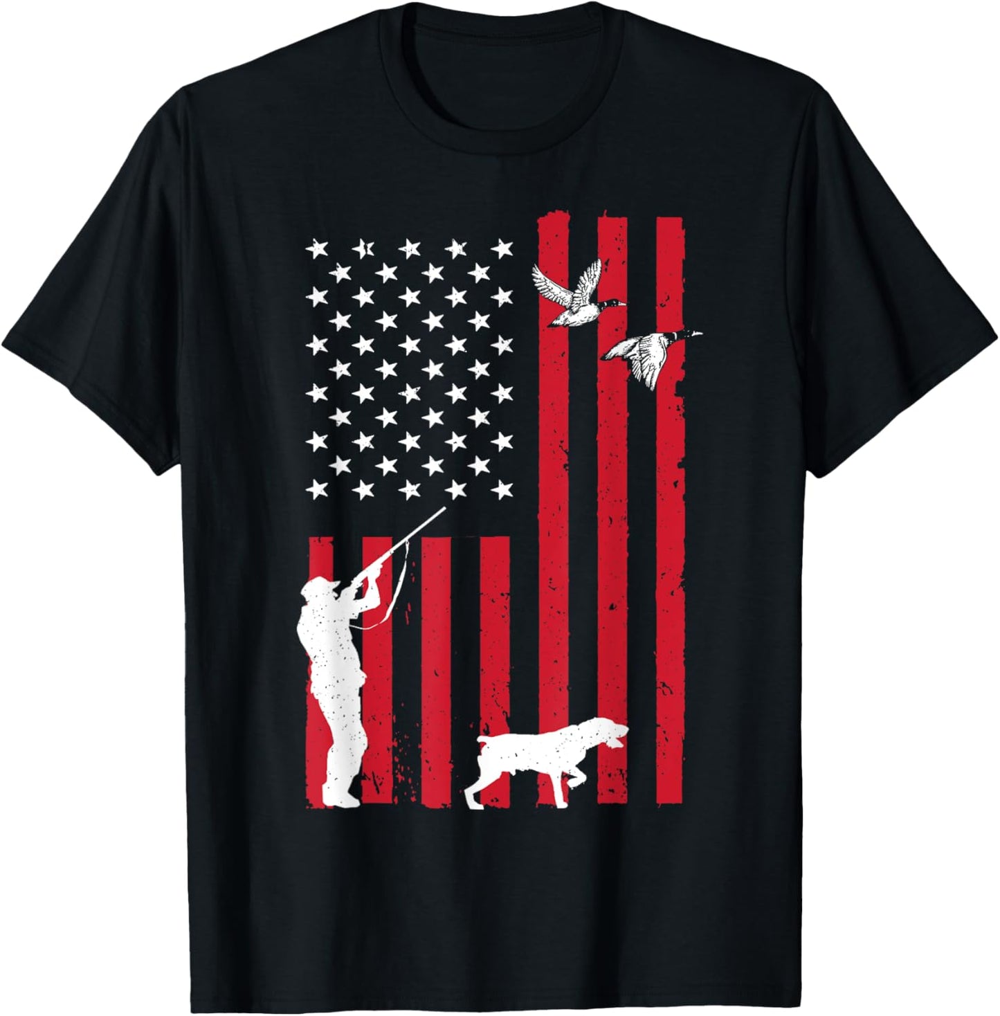 Duck Hunting Art Women Kids Duck Hunter Duck Hunting T-Shirt - T-Shirt | Black