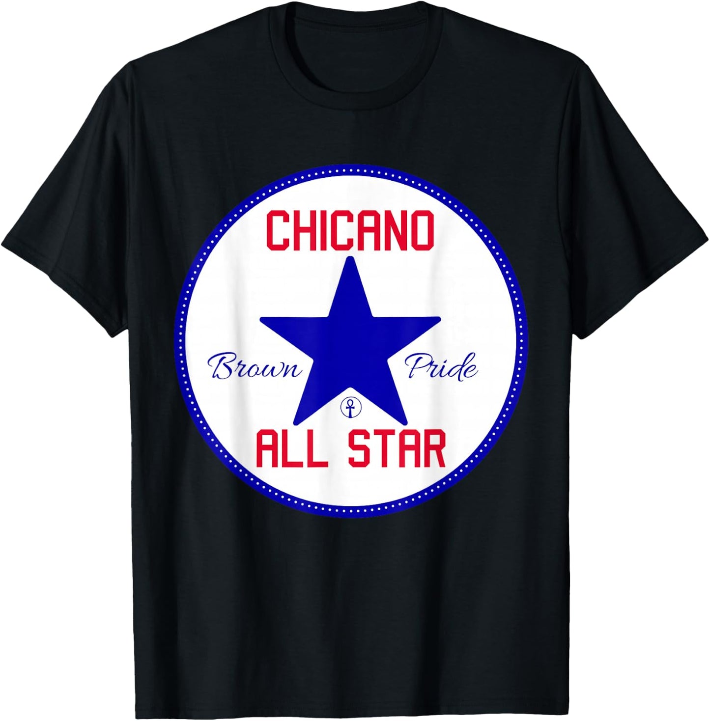 Chicano Brown Pride All Star - Cool Powerful Homeboy T-Shirt - T-Shirt | Black