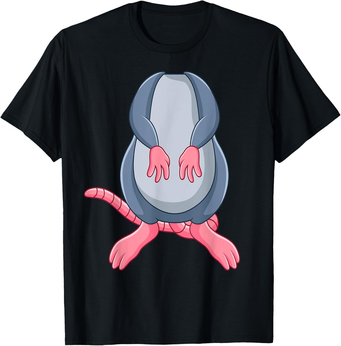 Funny Mouse Rat Body Headless Easy Halloween Costume T-Shirt - T-Shirt | Black