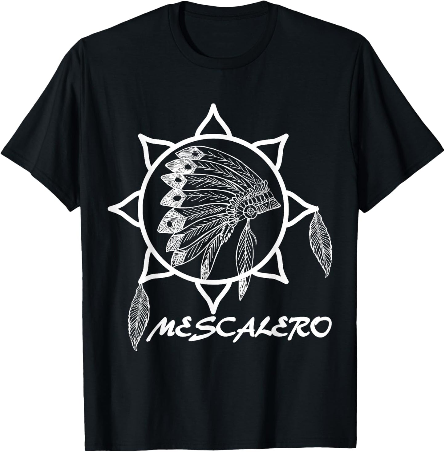 Mescalero Apache Indians - biker, cowboy, Sioux T-Shirt - T-Shirt | Black
