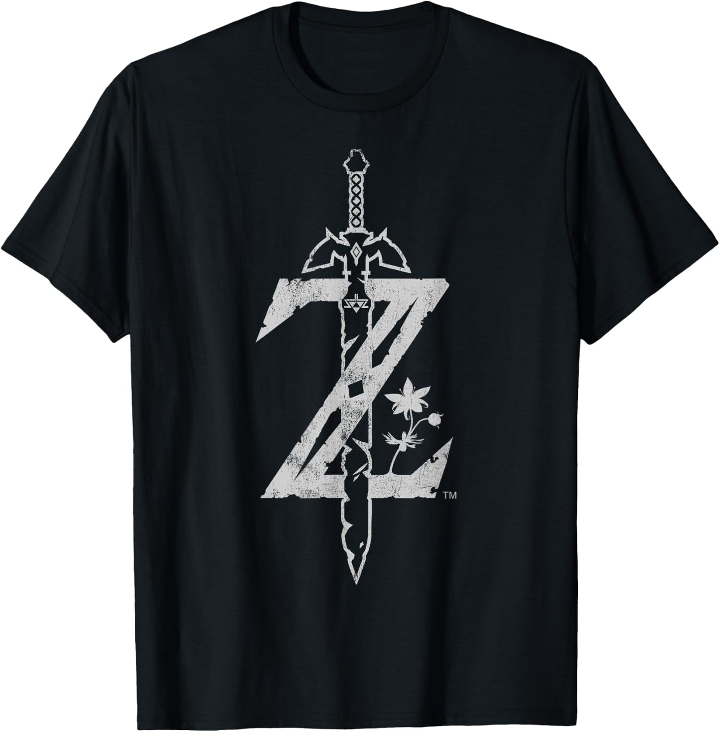 Zelda Breath Of The Wild Logo T-Shirt - T-Shirt | Black