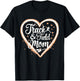 Track And Field Mom Athlete Runner Mothers Day T-Shirt - T-Shirt | Black