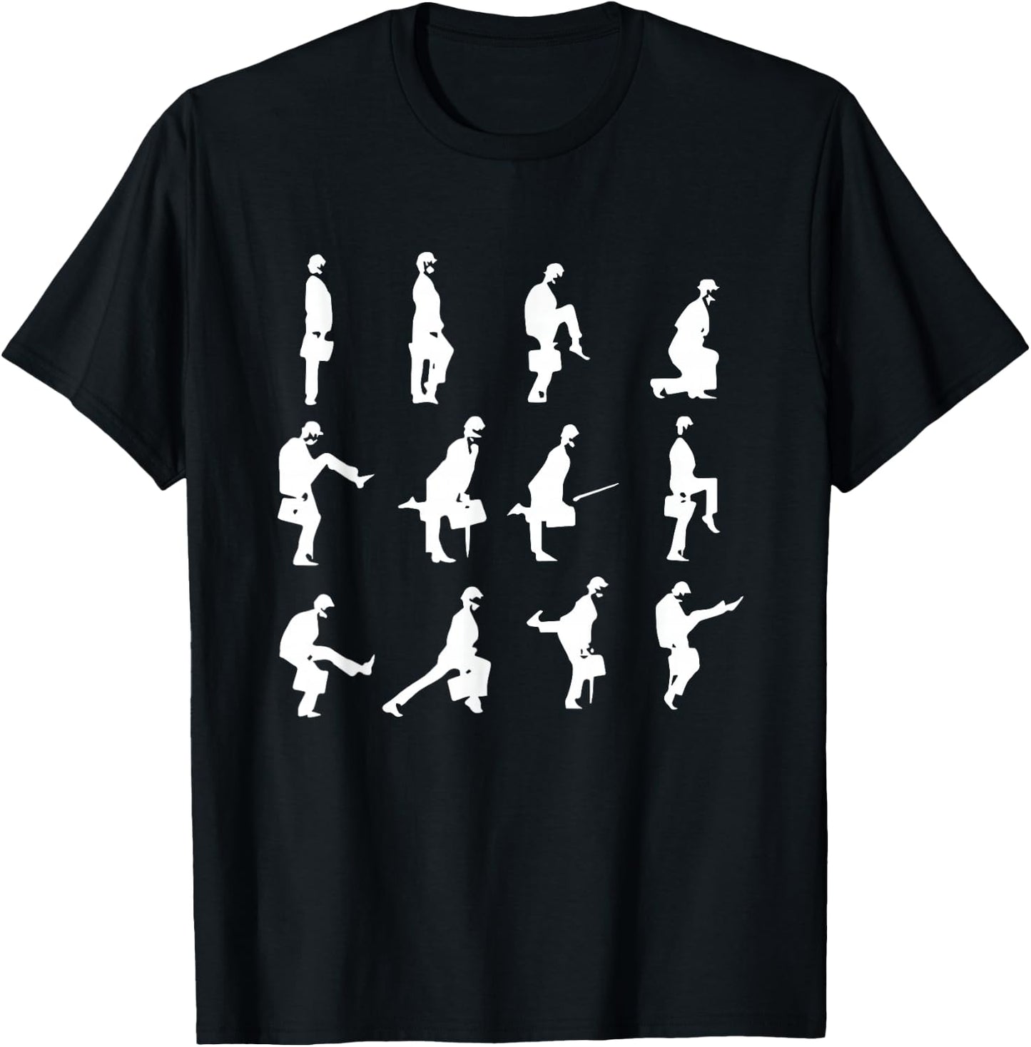 The Ministry of Silly Walks Vintage Evolution T-Shirt - T-Shirt | Black