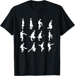 The Ministry of Silly Walks Vintage Evolution T-Shirt - T-Shirt | Black