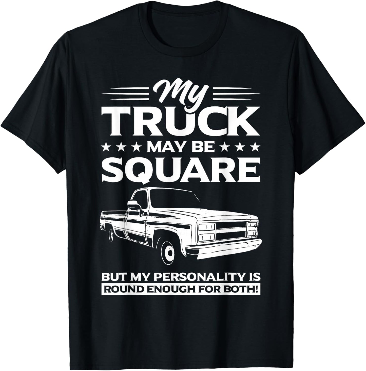Square Body Truck T-Shirt - T-Shirt | Black
