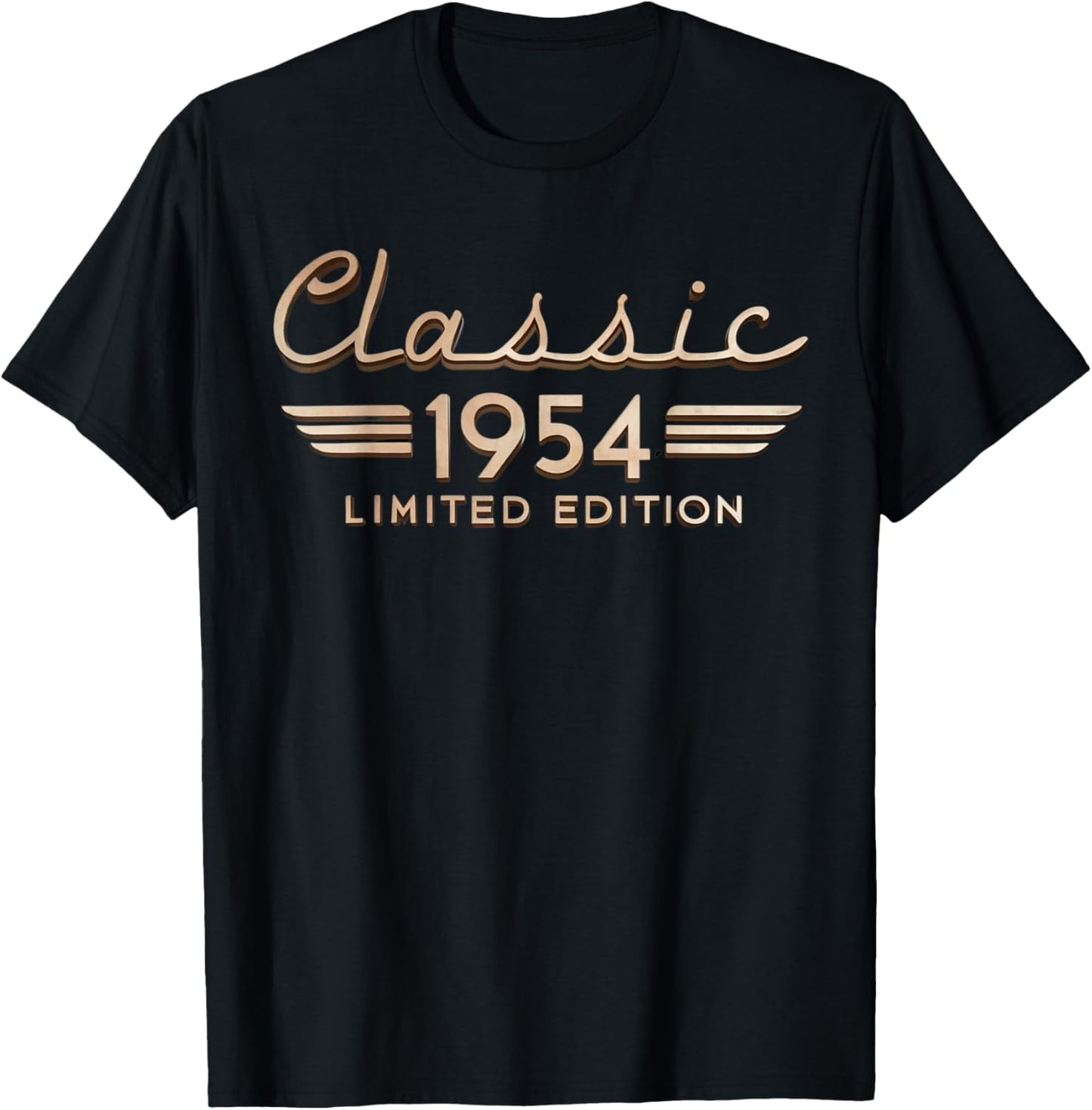 Classic 1954 Limited Edition 70 Year Old Gift 70th Birthday T-Shirt - T-Shirt | Black
