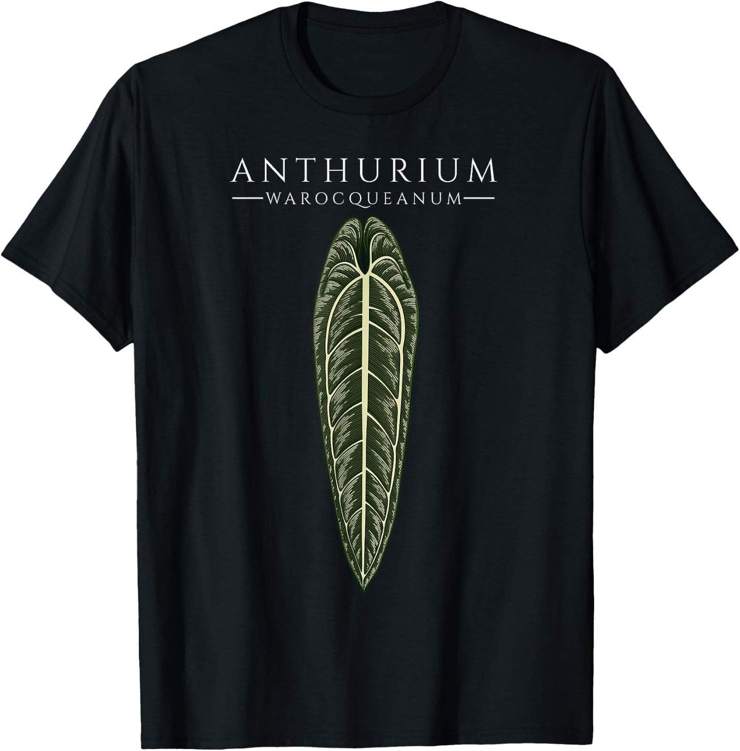 Anthurium Warocqueanum Aroids Plants Lover Philodendron Gift T-Shirt - T-Shirt | Black