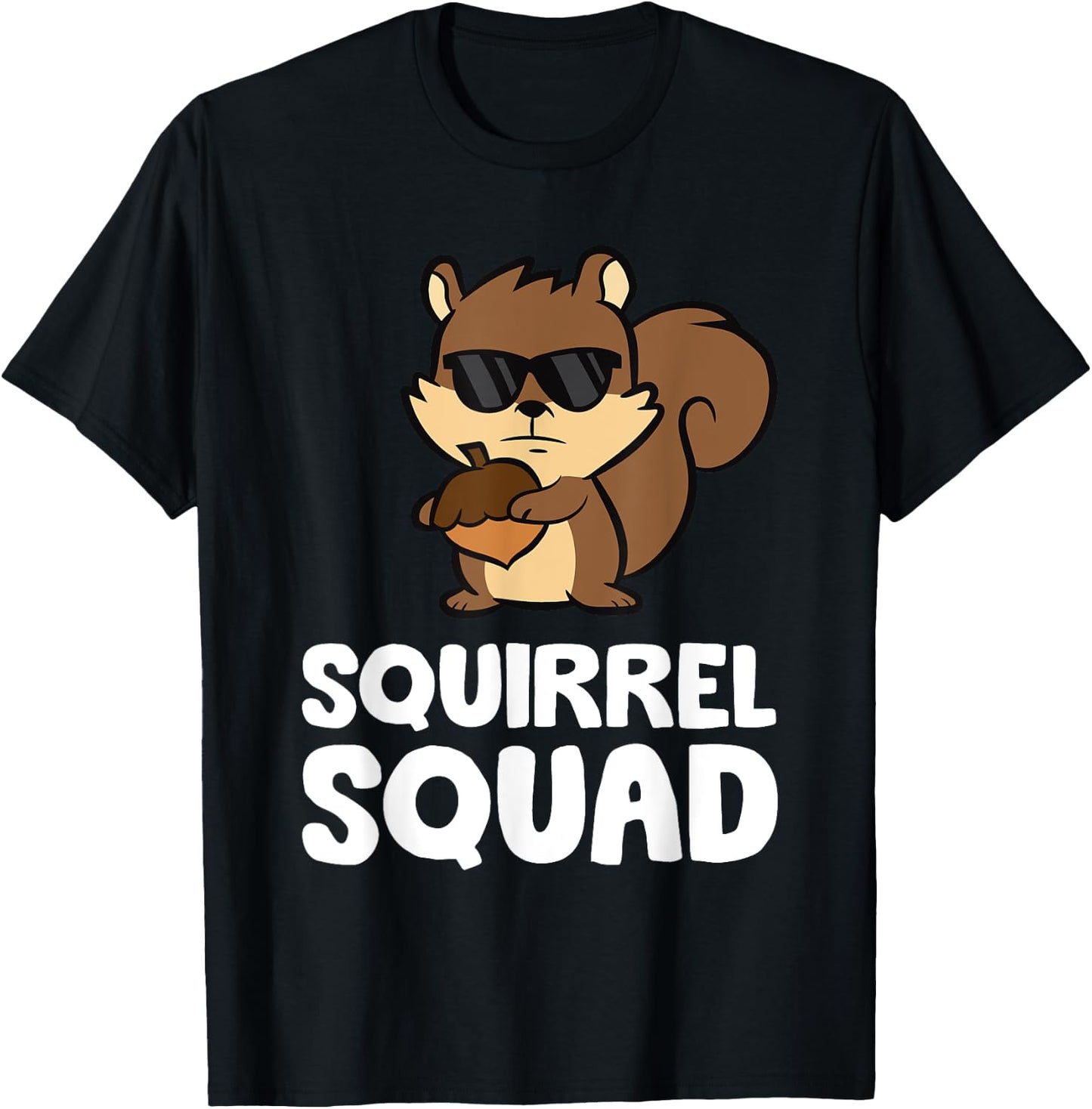 Squirrel Squad T-Shirt - T-Shirt | Black