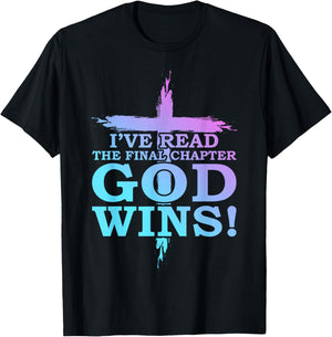 I’ve Read The Final Chapter God Wins Funny Christian Church T-Shirt - T-Shirt | Black