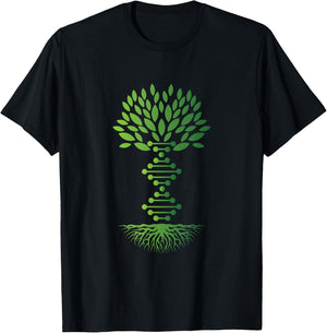 Genealogin Genealogy DNA tree ancestry historian T-Shirt - T-Shirt | Black
