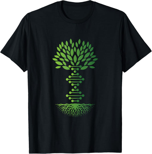 Genealogin Genealogy DNA tree ancestry historian T-Shirt - T-Shirt | Black