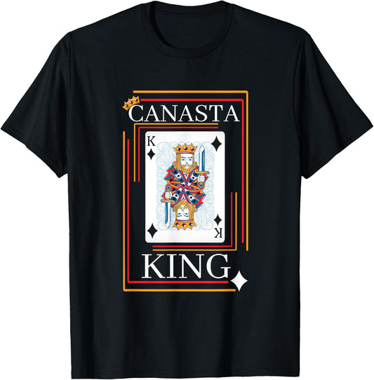Funny Play Canasta King Love Canasta Player T-Shirt - T-Shirt | Black