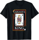 Funny Play Canasta King Love Canasta Player T-Shirt - T-Shirt | Black