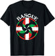 Basque Flag Lauburu, Basque Lauburu, Basque Country, Basque T-Shirt - T-Shirt | Black