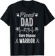 proud Dad Rare disease warrior awareness ribbon zebra T-Shirt - T-Shirt | Black