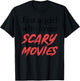 Scary Movies Girl Gifts Just A Girl Who Loves Scary Movies T-Shirt - T-Shirt | Black
