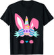 Toddler Girl Easter Bunny Unicorn for Girls and Baby Cute T-Shirt - T-Shirt | Black