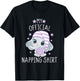 My Official Napping Shirt Pajamas Nightgown Elephant T-Shirt - T-Shirt | Black
