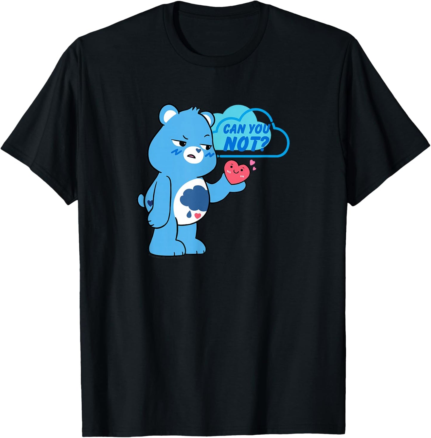 Care Bears Can You Not Grumpy Bear Cute Cartoon T-Shirt - T-Shirt | Black