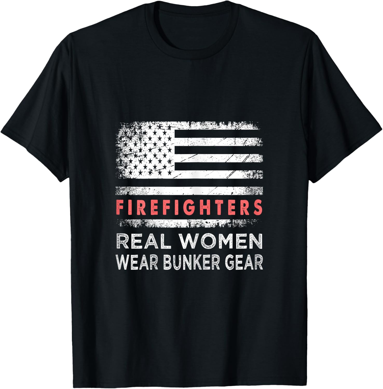 Firefighter Female Fire Fighter Firefighting Mom T-Shirt - T-Shirt | Black