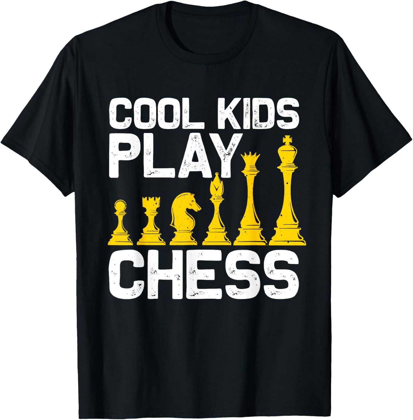 Funny Chess Gift Boys Girls Kids Chess Player Men Women T-Shirt - T-Shirt | Black
