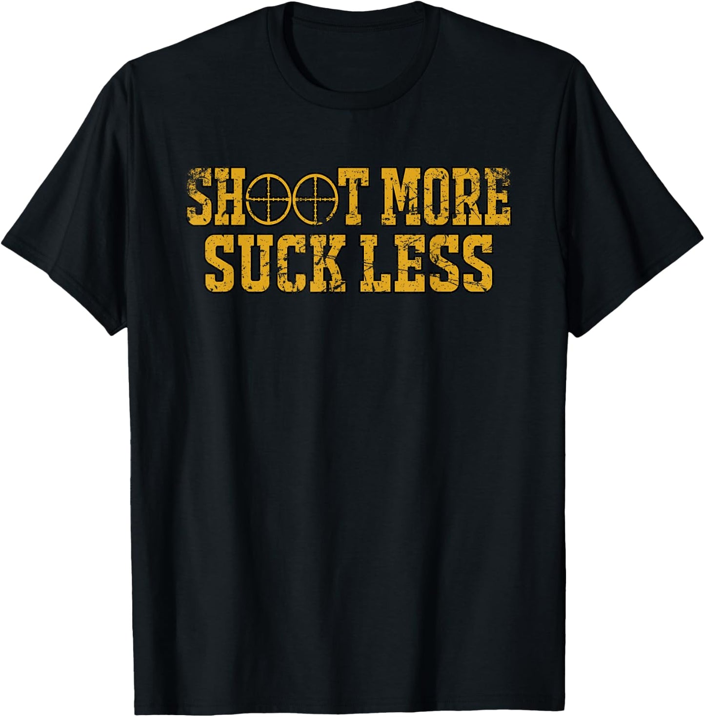 Shoot More Suck Less Funny Hunting T-Shirt - T-Shirt | Black