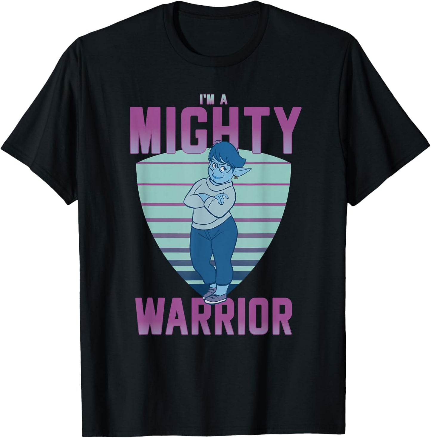Disney and Pixar's Onward Laurel I'm a Mighty Warrior T-Shirt - T-Shirt | Black