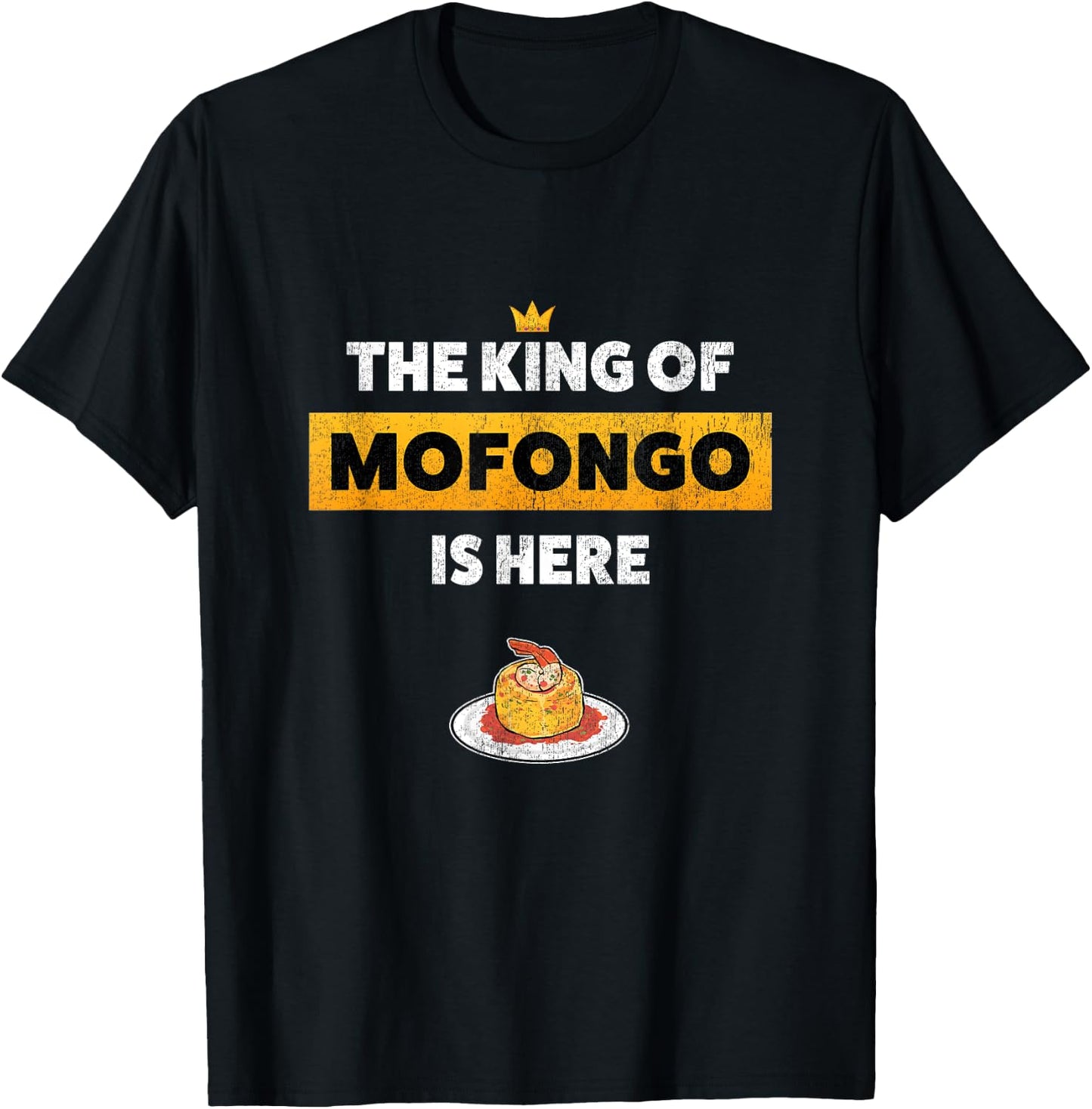Funny Mofongo Puerto Rican Food T-Shirt - T-Shirt | Black