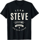 Team Steve Lifetime Member Funny Name Steve T-Shirt - T-Shirt | Black