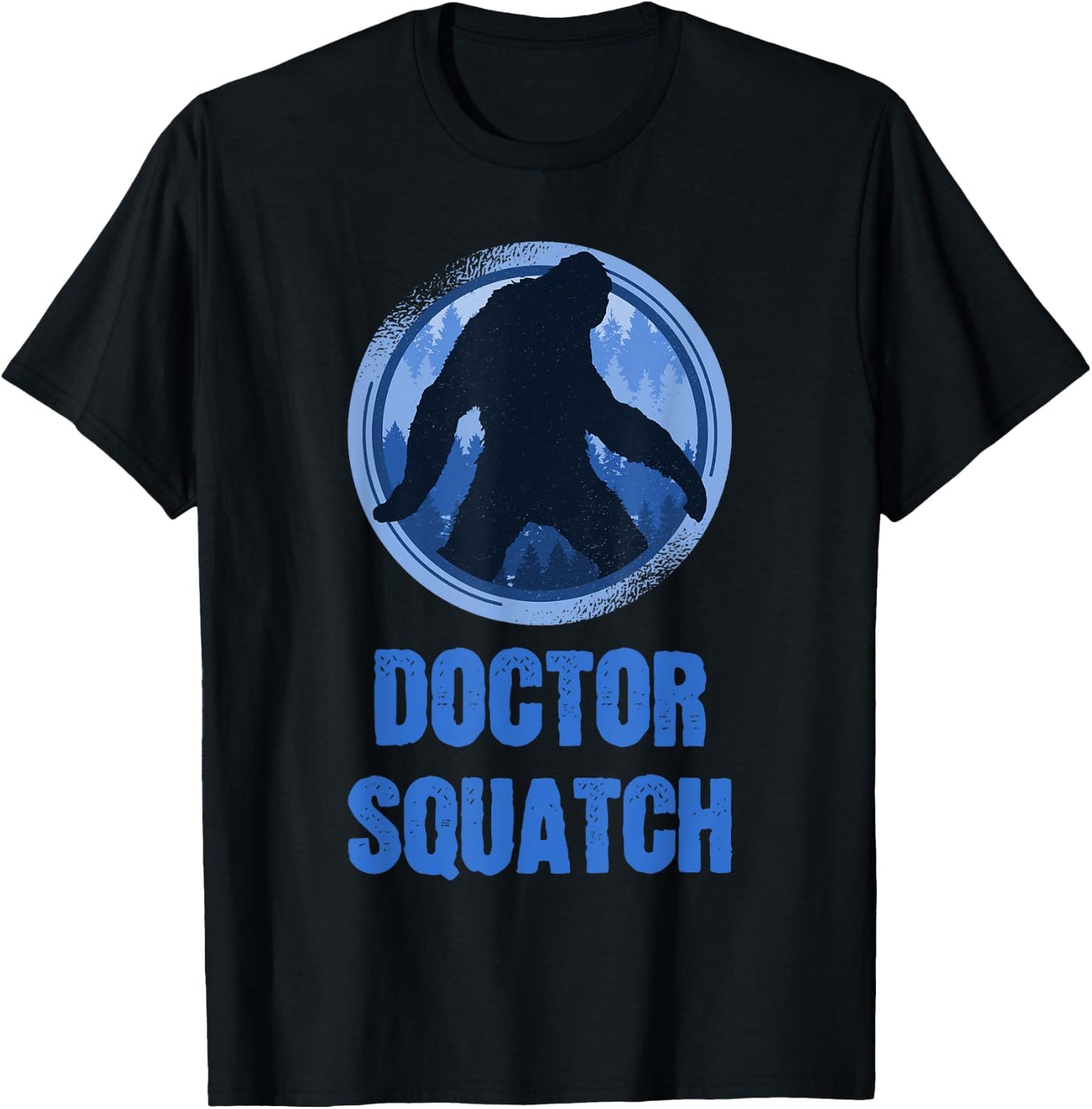 Walking Sasquatch - Doctor Squatch T-Shirt - T-Shirt | Black