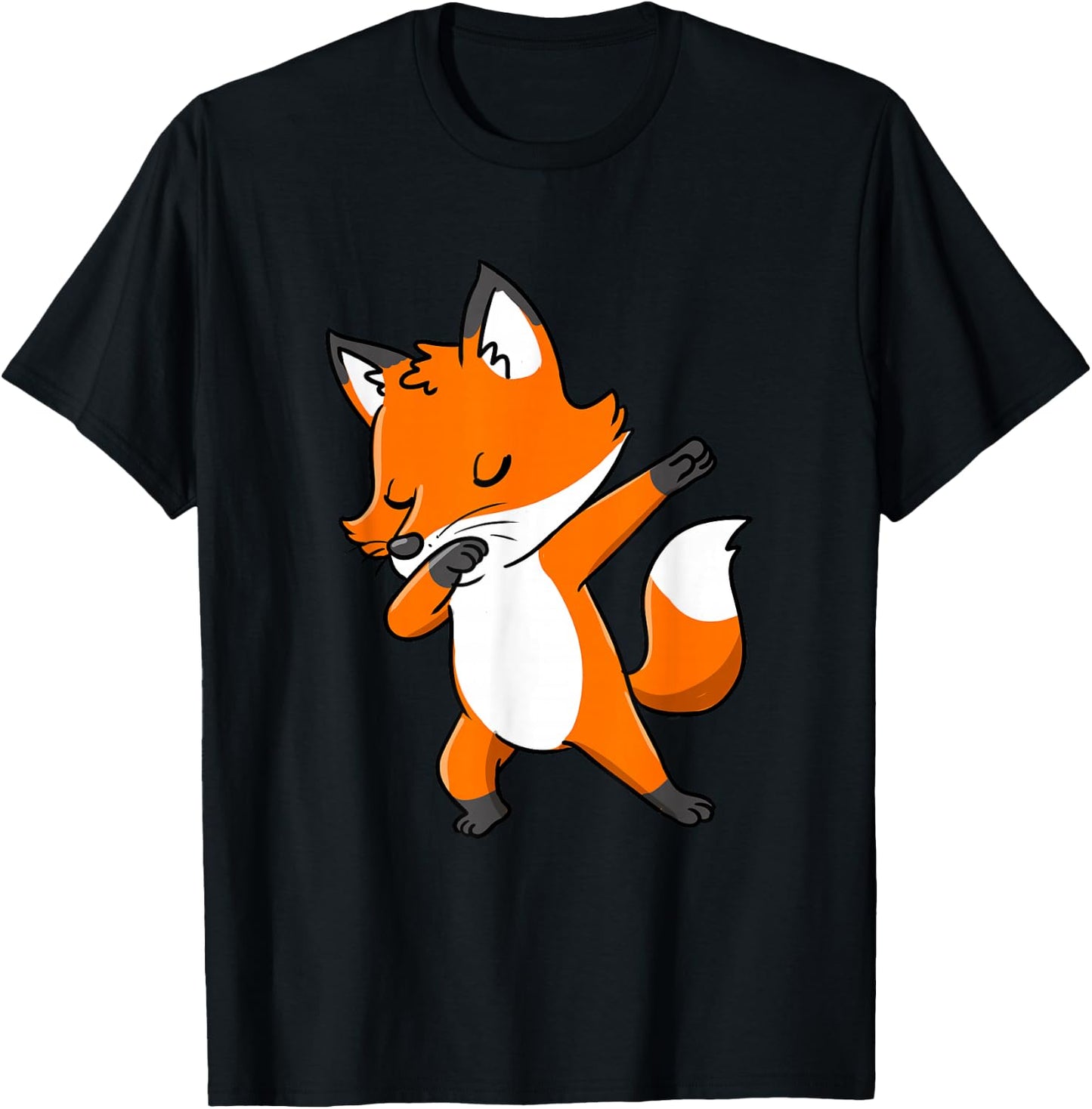 Dabbing Fox T-Shirt - T-Shirt | Black
