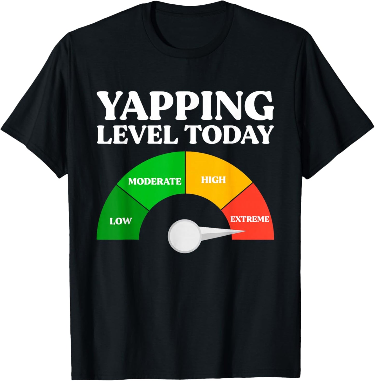 Yapping Level Today Funny Certified Professional Yapper T-Shirt - T-Shirt | Black