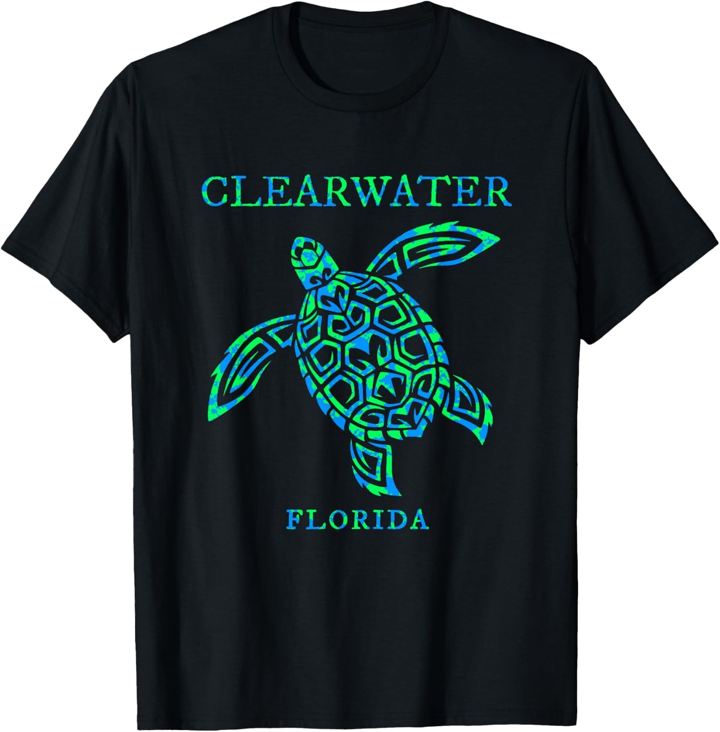 Clearwater Florida Sea Turtle Vacation Souvenir Boys Girls T-Shirt - T-Shirt | Black