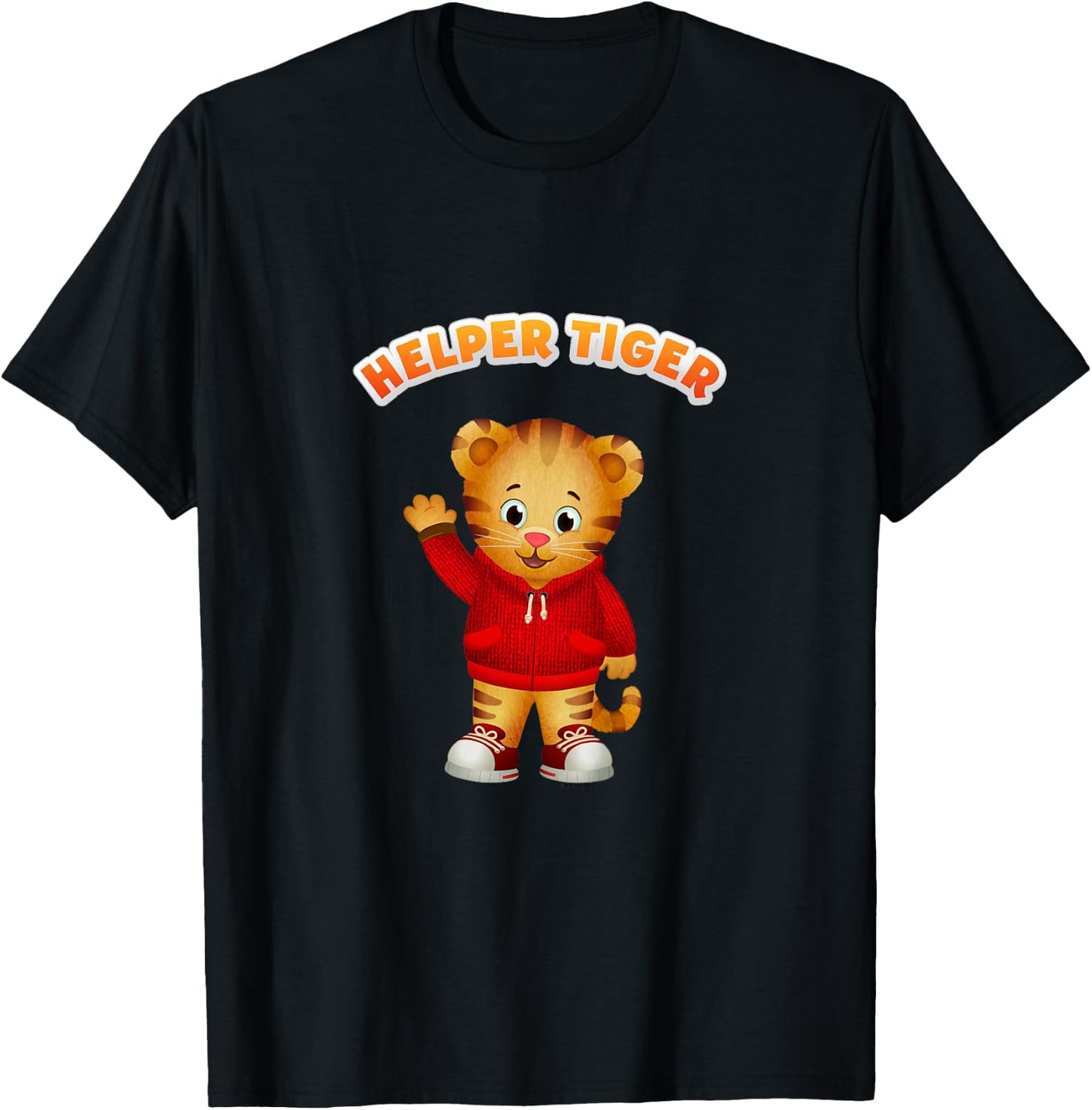 Daniel Tiger is a Helper Tiger T-Shirt - T-Shirt | Black