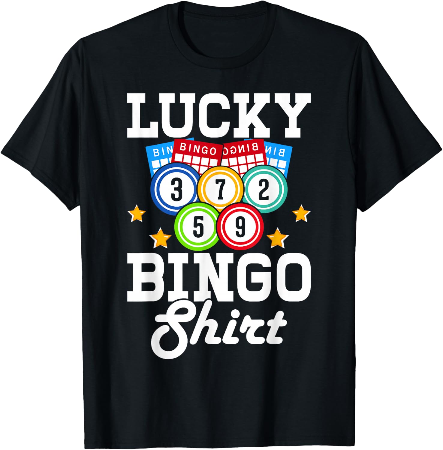 Lucky Bingo shirt T-Shirt - T-Shirt | Black