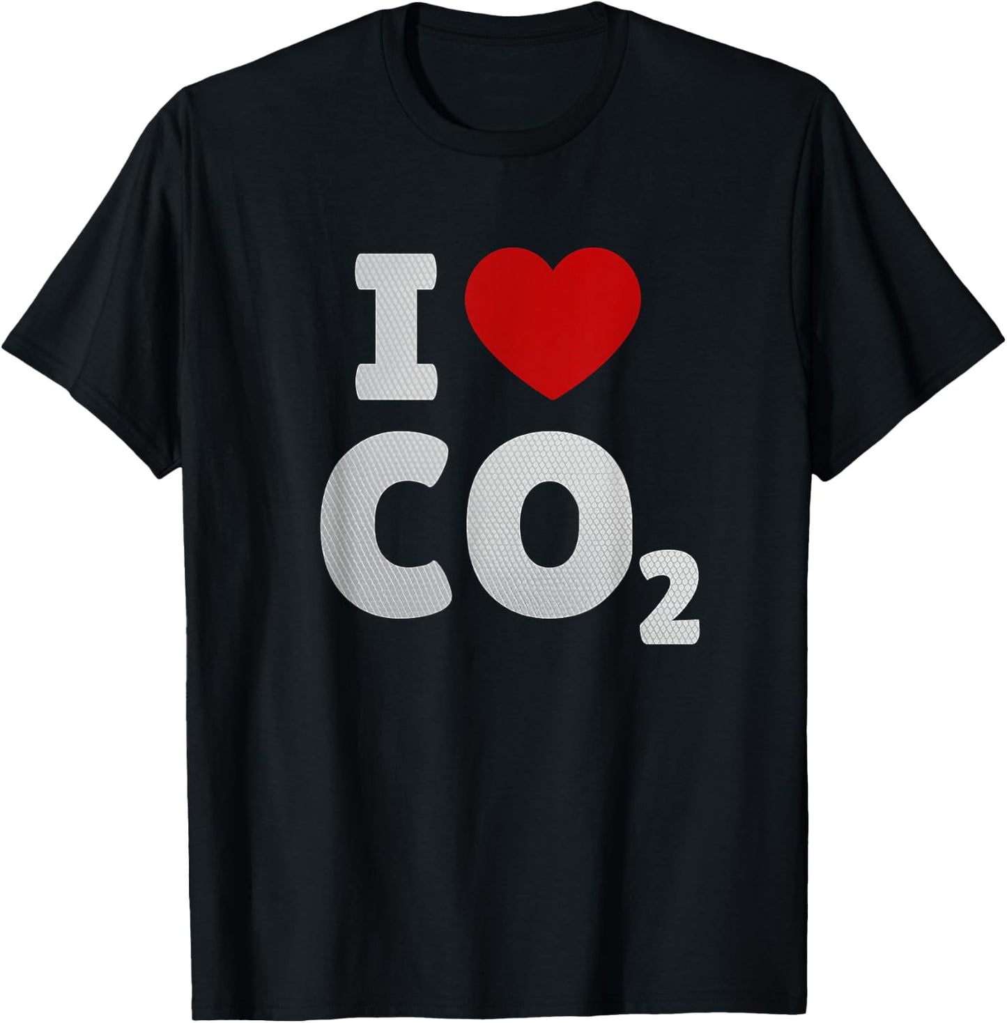 Climate I Love CO2 Carbon Dioxide T-Shirt - T-Shirt | Black