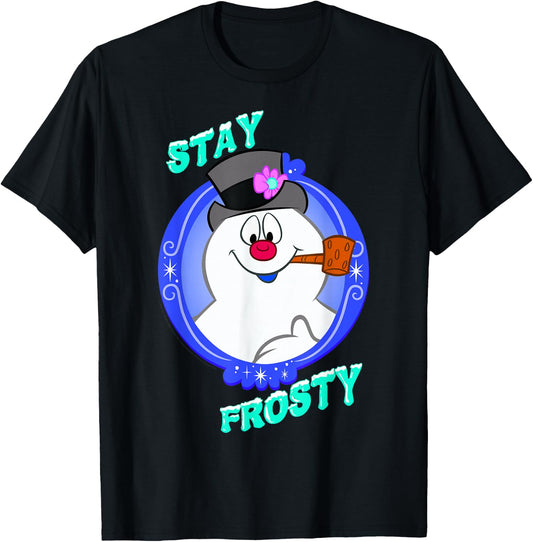 Frosty The Snowman Stay Frosty T-Shirt - T-Shirt | Black