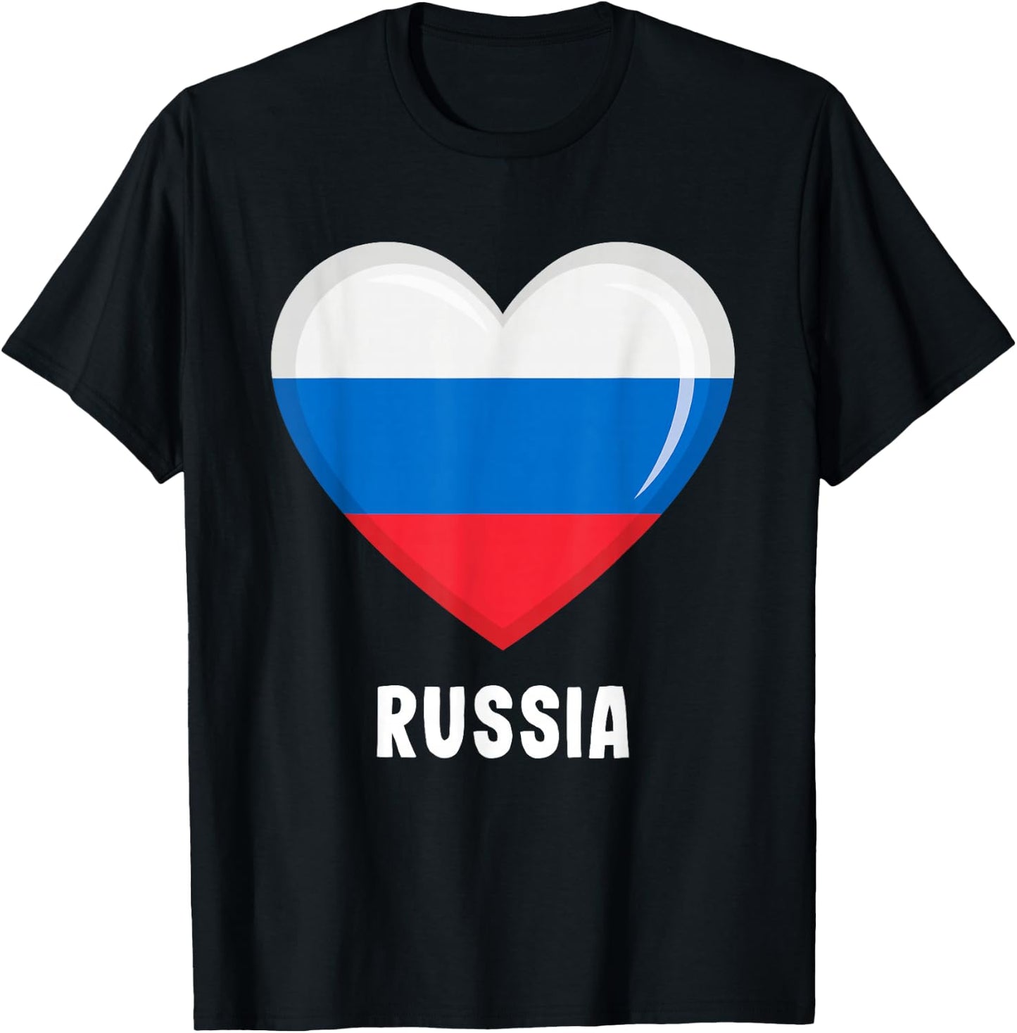 Russia Flag Shirt Russian T-Shirt - T-Shirt | Black